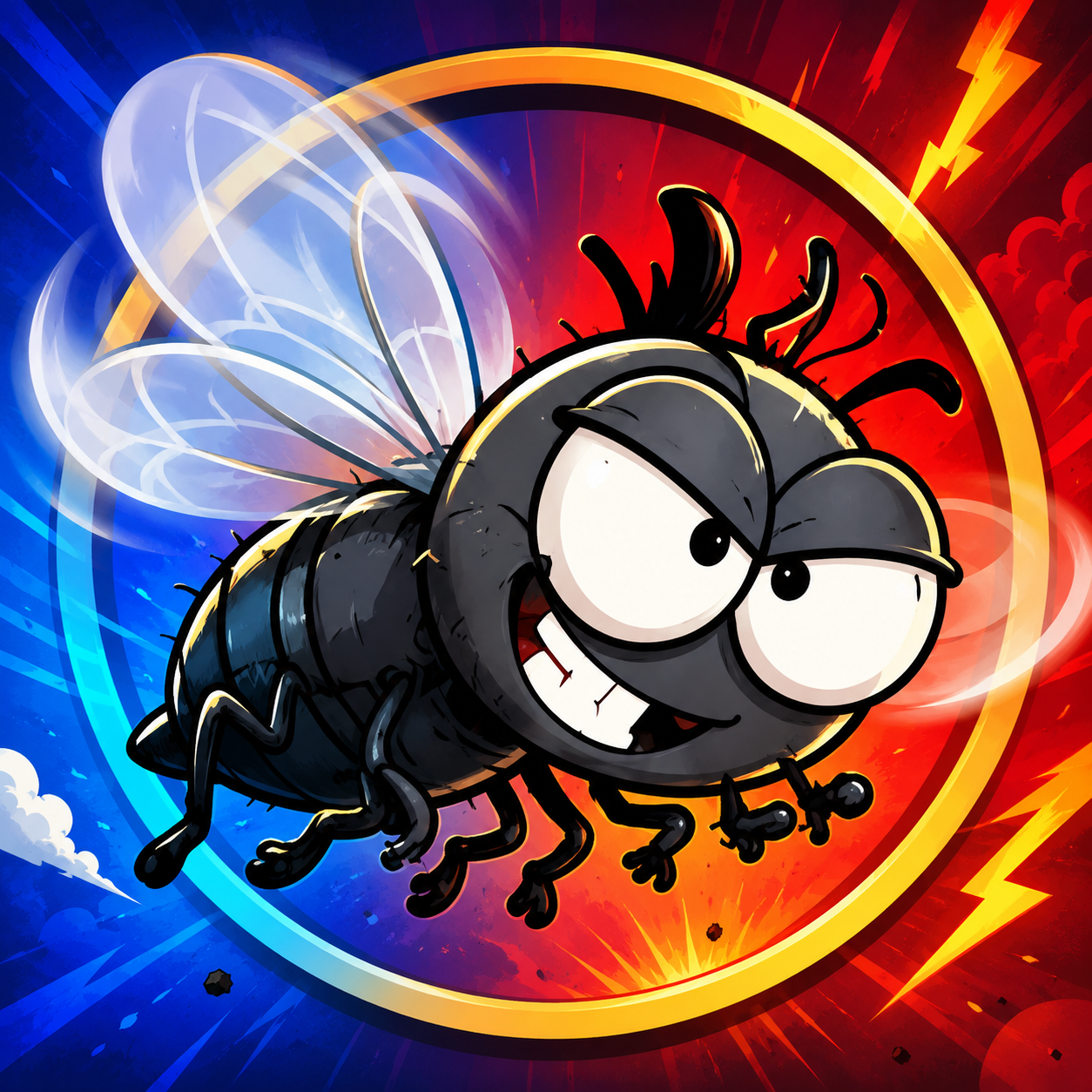 Buzzwick, the fly mascot