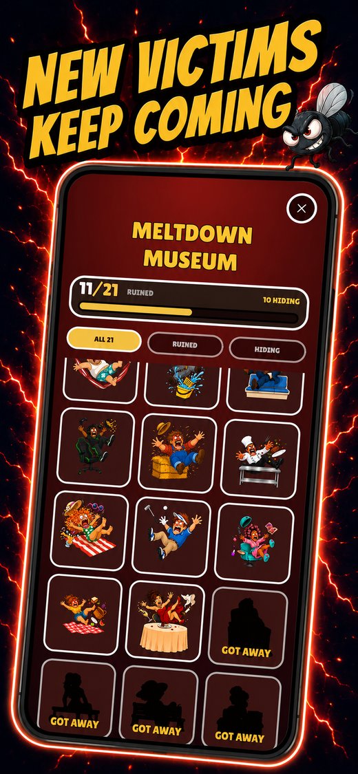 BUZZWICK screenshot: new victims keep coming — the meltdown museum